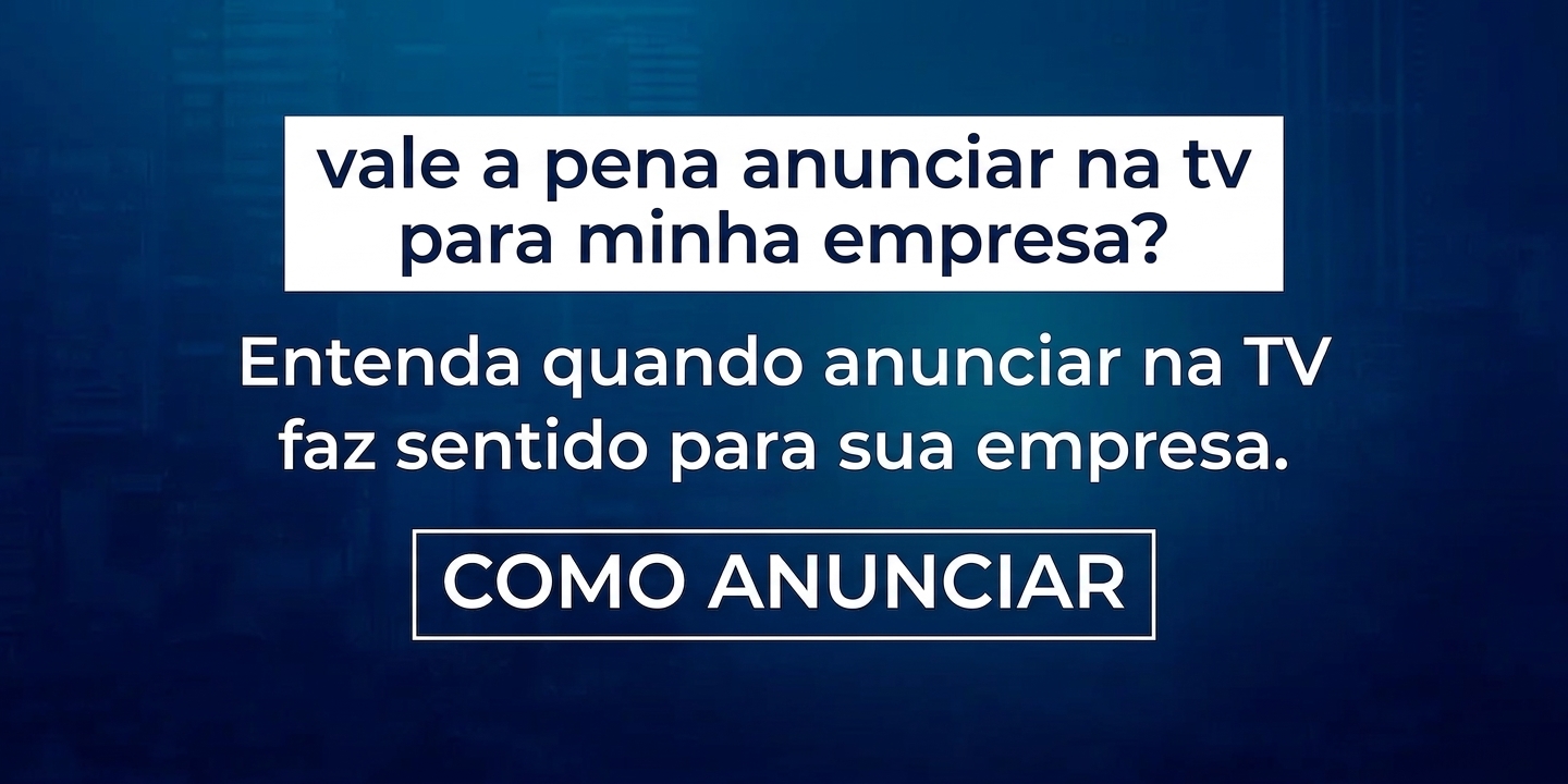 Empresário avaliando se vale a pena anunciar na TV para a empresa